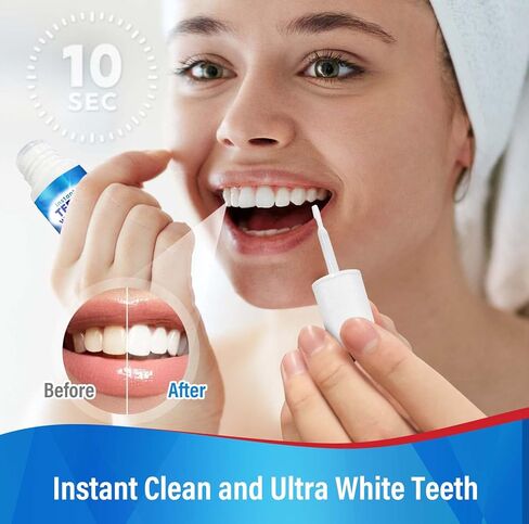 Tooth Paint - Instant Teeth Whitening Paint - Brush-On Enamel Safe Formula for a Confident Smile, Quick, Gentle & Long-Lasting Results in Kuwait