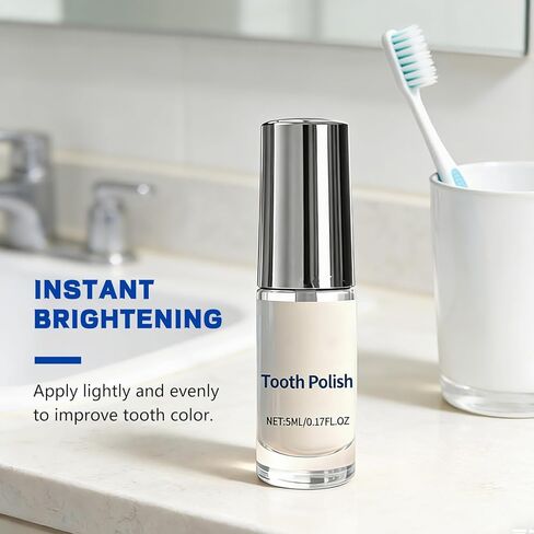SmileFitPro Tooth Polish, Tooth Whitening Paint - Instant White Teeth, Gentle & Safe Formula, Simple & Portable White Paint for Teeth - Regain Confident Smile(2pcs in Kuwait