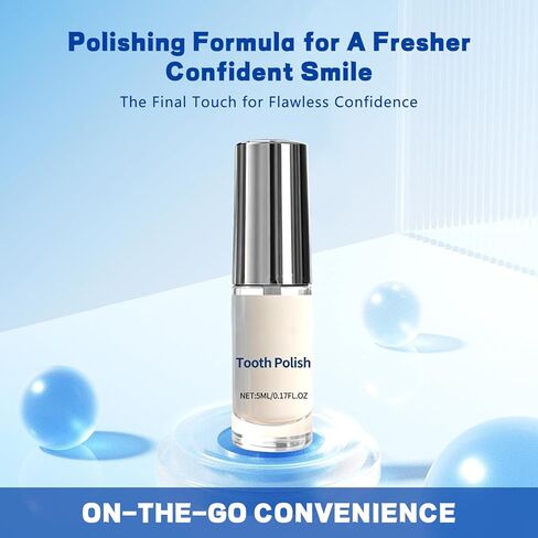 SmileFitPro Tooth Polish, Tooth Whitening Paint - Instant White Teeth, Gentle & Safe Formula, Simple & Portable White Paint for Teeth - Regain Confident Smile(2pcs in Kuwait
