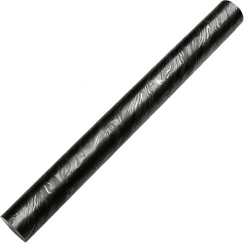 PAL 2000 KNIVES قضيب فولاذي دمشقي مصنوع يدويًا - قالب فولاذي دمشقي مخصص - نمط شفرة فارغة ملتوي بخط أسود - 12 بوصة × 2 بوصة × 5 مم (8707) in Kuwait
