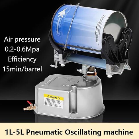 Paint Inks Mixing Shaker, 1-5L Pneumatic Paint Shaker Mixer, Air Pressure 0.2-0.6Mpa, 15min/Bucket, 30° Oscillation, Oscillation Frequency 0-500 Times/Min, for Paint, Watercolor. ﻿ in Saudi Arabia