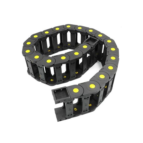 R55 Drag Chain 0.98x3.03 in / 25x77 mm Nylon Plastic 1M/39.37 inch Length Wire Carrier Cable Drag Chain in Kuwait