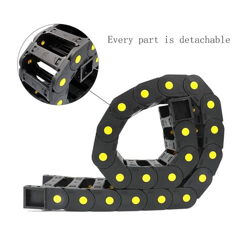 R55 Drag Chain 0.98x3.03 in / 25x77 mm Nylon Plastic 1M/39.37 inch Length Wire Carrier Cable Drag Chain in Kuwait