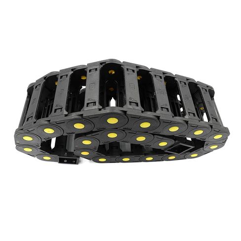 R55 Drag Chain 0.98x3.03 in / 25x77 mm Nylon Plastic 1M/39.37 inch Length Wire Carrier Cable Drag Chain in Kuwait