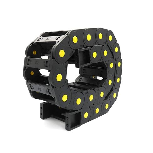 R55 Drag Chain 0.98x3.03 in / 25x77 mm Nylon Plastic 1M/39.37 inch Length Wire Carrier Cable Drag Chain in Kuwait