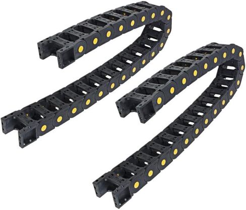 2 قطعة R55 البلاستيك سلسلة السحب القطر الداخلي 25 مللي متر x 57 مللي متر 1 متر (39.4 بوصة) طول سلك كابل الناقل خارج نوع مفتوح مغلق ل ماكينة بتحكم رقمي بالكمبيوتر in Kuwait