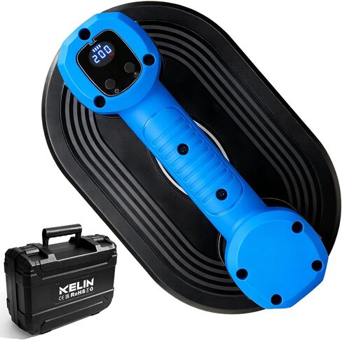 KELIN Electric Vacuum Suction Cup for Glass, 440Lbs Lifter with 270mm Large Base, 2 Brushless Motors & Digital Display, 8H Battery Cordless Suction Cups for Large Tile, Ceramic Material Lifts in Kuwait