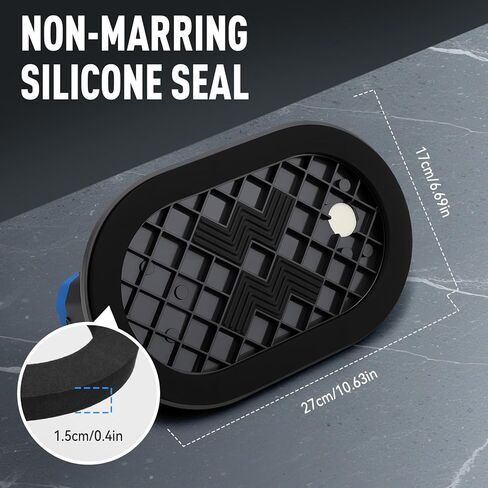 KELIN Electric Vacuum Suction Cup for Glass, 440Lbs Lifter with 270mm Large Base, 2 Brushless Motors & Digital Display, 8H Battery Cordless Suction Cups for Large Tile, Ceramic Material Lifts in Kuwait