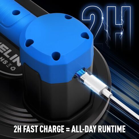 KELIN Electric Vacuum Suction Cup for Glass, 440Lbs Lifter with 270mm Large Base, 2 Brushless Motors & Digital Display, 8H Battery Cordless Suction Cups for Large Tile, Ceramic Material Lifts in Kuwait