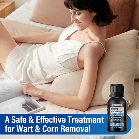 سائل مزيل الثآليل بقوة إضافية مع حمض الساليسيليك بنسبة 17%، علاج سريع المفعول للثآليل الأخمصية والشائعة، مزيل الذرة للقدمين وأصابع القدم 15 مل in Kuwait