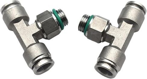304 stainless steel G thread PB-G pneumatic connector trachea hose quick connector external thread PT1/8 1/4 3/8 1/2 Standard Pipe Thread metal(PB8-G02) in Saudi Arabia