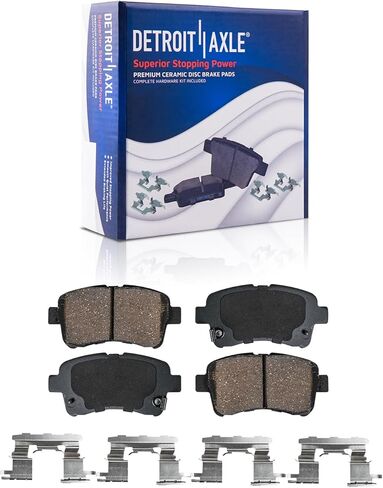 Detroit Axle - Front Brake Kit for 2003-2008 Dodge Ram 2500 3500 Disc Brake Calipers Ceramic Brake Pads 2004 2005 2006 2007 Replacement in Kuwait