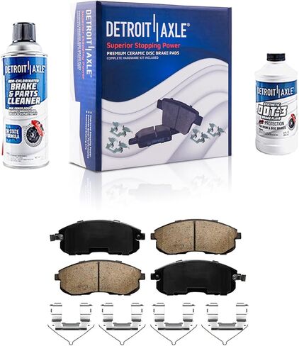 Detroit Axle - Front Brake Kit for 2003-2008 Dodge Ram 2500 3500 Disc Brake Calipers Ceramic Brake Pads 2004 2005 2006 2007 Replacement in Kuwait
