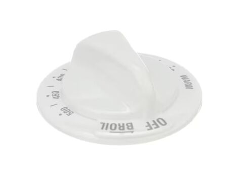 KIP 5998 164D3561 Knob, Oven Thermostat, Off-Warm-200-500-Broil, White, Range in Saudi Arabia