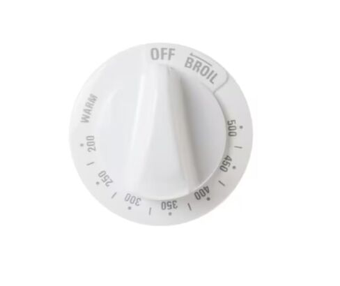 KIP 5998 164D3561 Knob, Oven Thermostat, Off-Warm-200-500-Broil, White, Range in Saudi Arabia