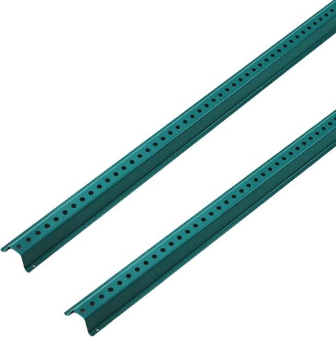 8FT Sign Post, 1 Pack U-Channel Sign Post with Pre-Drilled Holes, Steel Fence for Gardens, Farms, Parking Lots & Traffic Control, Rust-Resistant, Heavy Duty, Easy to Install, Green in Kuwait