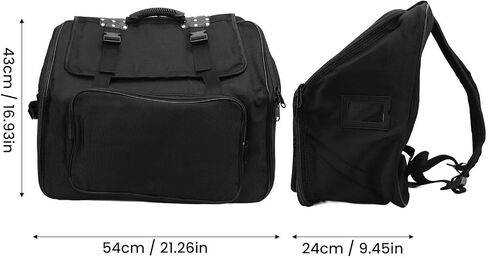 Asixxsix Accordion Bag, 41 Key 120 Bass Accordion Gig Bag, Oxford Cloth Accordion Backpack Accordion Case, Accordion Carry Case Organizer Accordions Holder, Accordions Soft Cases in Saudi Arabia
