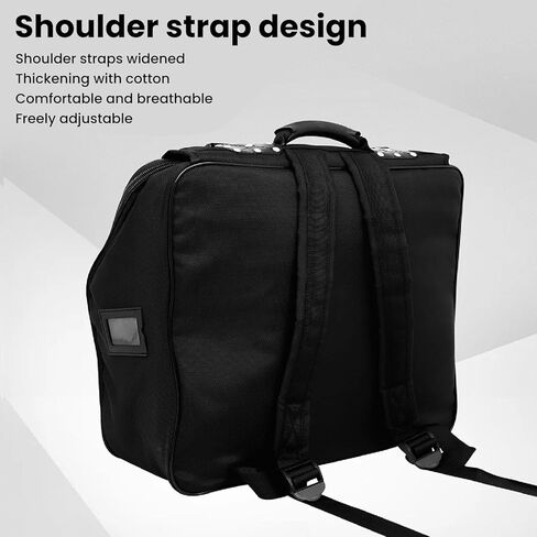 Asixxsix Accordion Bag, 41 Key 120 Bass Accordion Gig Bag, Oxford Cloth Accordion Backpack Accordion Case, Accordion Carry Case Organizer Accordions Holder, Accordions Soft Cases in Saudi Arabia