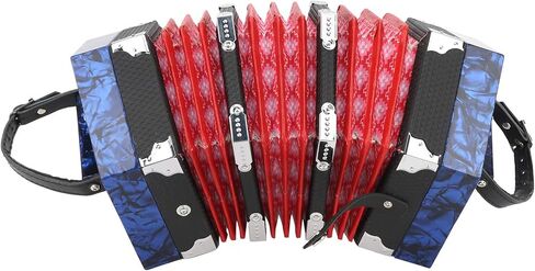 Accordion Acordeon Concertina Instrument Professional Accordion for Beginners Adults with Adjustable Hand Strap, Musical Instrument Supplies (Blue) in Saudi Arabia