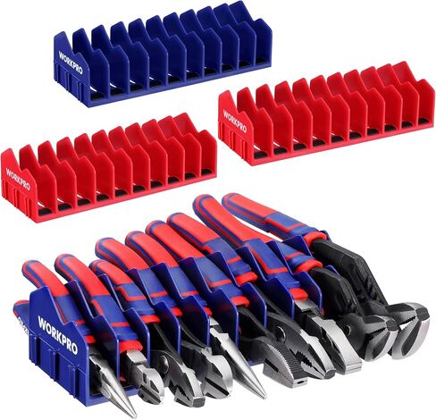 Workpro 2-pack plier orgenizer رف ، حامل plier ومنظم القطع مع قاعدة مطاطية غير انزلاقية ، 20 منظم مربع أدوات الفتحات ، منظم درج الأدوات ، تخزين الأدوات ، رف plier (غير متضمن) in Kuwait
