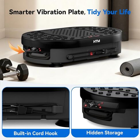 Vibration Plate Exercise Machine with 120 Speed Levels, 9 Program Modes and Remote Control - 15 Min Timer, 300 lbs Capacity Vibrate Stand Shake Board for Full Body Workout, Fat Burner and Toning in Saudi Arabia