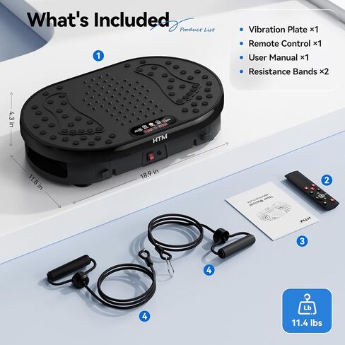 Vibration Plate Exercise Machine with 120 Speed Levels, 9 Program Modes and Remote Control - 15 Min Timer, 300 lbs Capacity Vibrate Stand Shake Board for Full Body Workout, Fat Burner and Toning in Saudi Arabia