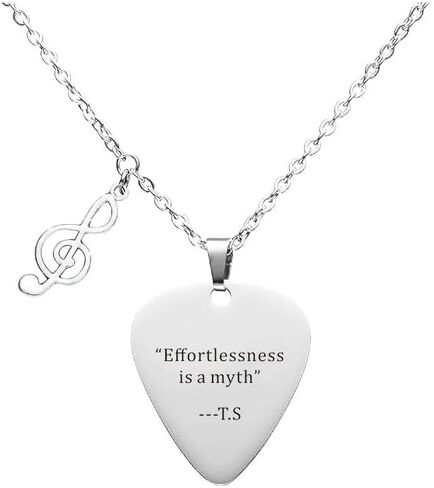 قلادة Taylor Quotes Merch Guitar Pick لعشاق الموسيقى، هدية مستوحاة من المشجعين للنساء المراهقات in Kuwait