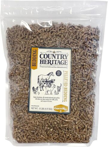 Country Heritage Premium Low Dust Pelleted Bedding Super Absorbent All Natural Softwood Pine Pellets 35 lbs. in Kuwait