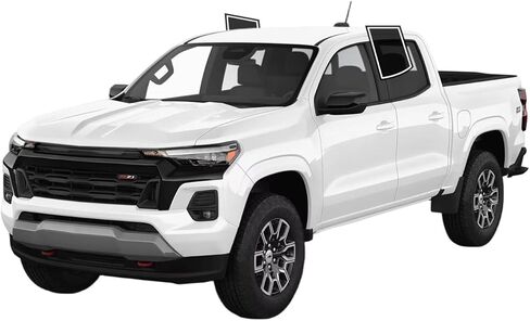 Window Window Film Front Front Windows Film Cars Sun Flocking Protection Privacy Anti Shatter Glass 2 Ply Computer Cut 20 ٪ Tint Thade for Chevy Colorado Crew 2023-2025 in Saudi Arabia