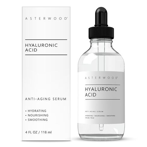 Asterwood Hyaluronic Acid Serum for Face - Plumping, Anti-Aging, Hydrating - Fragrance-Free - 8 Fl Oz in Kuwait