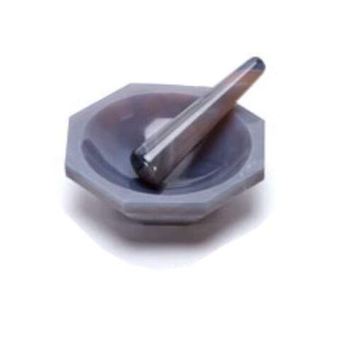 المعرف: 40 مم مجموعة هاون ومدقة العقيق الطبيعي لطحن المختبر بقطر داخلي 40 مم in Kuwait