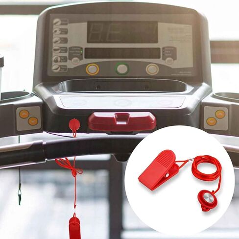 2 Pcs Red Universal Treadmill Magnet Safety Key Magnetic Safety Switch Round Treadmill Safety Key Replacement for Most Treadmills Running Machines in Saudi Arabia
