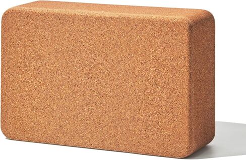 Cork Yoga Block, 9" x 6" x 3" Yoga Brick Cork Blocks Non-Slip for Women & Men Lightweight Yoga Accessories for Yoga, Pilates & Stretching in Kuwait