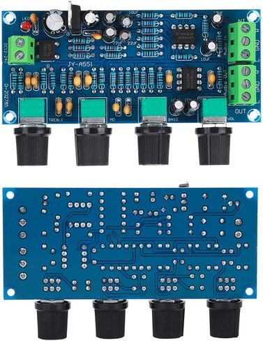 Preamp ToneBoard مزود طاقة فردي، لوازم كهربائية بدرجة الحمى لمضخم الصوت NE5532، لوحة التحكم في نغمة سماعة الرأس، لوحة Preamp NE5532، مضخمات واجهة الصوت in Saudi Arabia