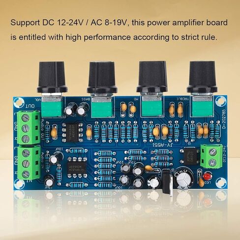 Preamp ToneBoard مزود طاقة فردي، لوازم كهربائية بدرجة الحمى لمضخم الصوت NE5532، لوحة التحكم في نغمة سماعة الرأس، لوحة Preamp NE5532، مضخمات واجهة الصوت in Saudi Arabia