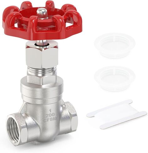 TAISHER 1PCS 304 Stainless Steel Gate Valve, 1" NPT Female Rotary Sluice Valve With Wheel Handle, For Water, Oil, Gas in Saudi Arabia