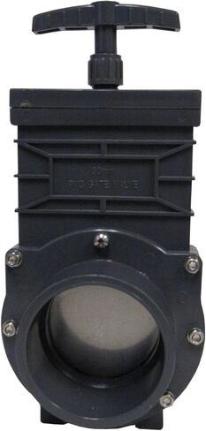 Omen SCH 80 PVC 3 Inch Gate Valve, Socket x Socket Connection, ABS Handle, Stainless Steel Stem, NBR Seat/O-Ring, Max Pressure 42 PSI, for Fluid Flow Regulation in Kuwait