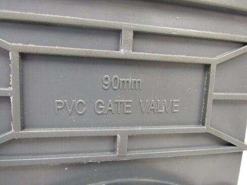 Omen SCH 80 PVC 3 Inch Gate Valve, Socket x Socket Connection, ABS Handle, Stainless Steel Stem, NBR Seat/O-Ring, Max Pressure 42 PSI, for Fluid Flow Regulation in Kuwait