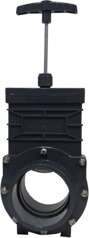 Omen SCH 80 PVC 3 Inch Gate Valve, Socket x Socket Connection, ABS Handle, Stainless Steel Stem, NBR Seat/O-Ring, Max Pressure 42 PSI, for Fluid Flow Regulation in Kuwait