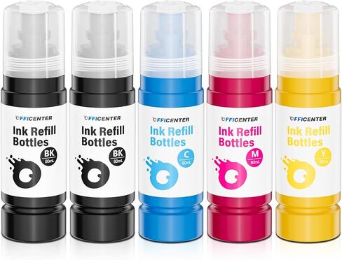 522 Ink Refill Bottles for EcoTank ET-2720 ET-2800 ET-2803 ET-2840 ET-2400 ET-4700 ET-4800 ET-4810 Printer (Not Sublimation Ink) in Kuwait