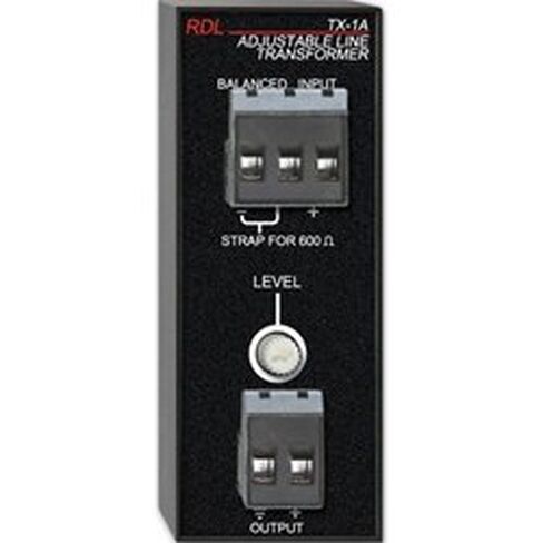 RDL TX-1A Features: Trim Pot ATTENUATI, Frequency Response: 20 HZ-20 KHZ, Input IMPEDANCE: 10 KOHM OR 600 OHM, THD: .05 Percent in Kuwait