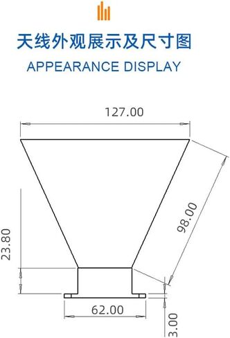 1600-12000MHz Wideband Horn Antenna, 15dBi High Gain Dual Polarized with N-Female Connector, IP65 Waterproof for Radar/Satellite/EMC Testing (Aluminum Alloy, Mounting Bracket Included) in Saudi Arabia