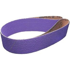2x42 inch Ceramic Abrasive Sanding Belts GXK51-P AO Grinding Bands for Steel Plastic Wood Polishing(Ceramic P80 x4pcs) in Kuwait