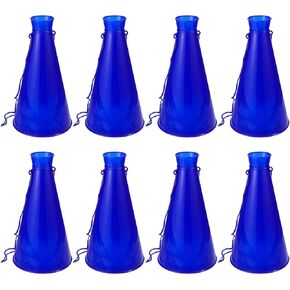8pcs Cheer Megaphones, Plastic Blue Megaphone Noise Maker Horns for Sports Cheers, Party Favor Props for Soccer Matches Sports Games Outdoor Activities Cheerleading in Saudi Arabia