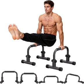 READAEER Adjustable Push Up Bar, High Strength Non-Slip Parallettes Bars & Dip Bars With Foam Handles,Heavy-Duty Calisthenics Parallel Bars for L-Sit, Dips, Home Gym Strength Training Workout in Kuwait