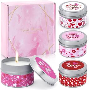 Scented Candle Gifts for Teachers, Teacher Appreciation Aromatherapy Candles for Home Natural Soy Wax Fragrance Candle for Women Thank You Teacher Back to School Retirement Gifts 4 Packs 4.4 oz in Kuwait