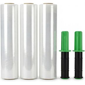 Stretch Film Wrap for Moving, 3 Pack 15 Inch x 1000ft 70 Gauge, Plastic Wrap for Moving with Handle, Packing, Shipping, Pallet & Furniture Protection in Saudi Arabia
