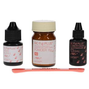 GC 000218 Fuji Plus Radiopaque Reinforced Glass Ionomer Luting Cement 1:1 Package in Kuwait