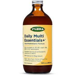 Flora - Daily Multi Essentials+, Liquid Multivitamin Formula, 13 Essential Vitamins & Minerals, 15 Fl Oz in Kuwait