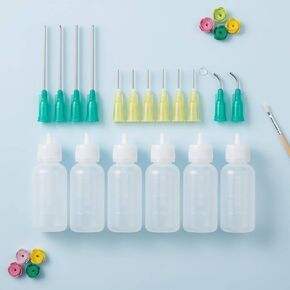 6 Pieces Pointed Tip Glue Bottle Reusable for Crafters, Hobbyists in Saudi Arabia